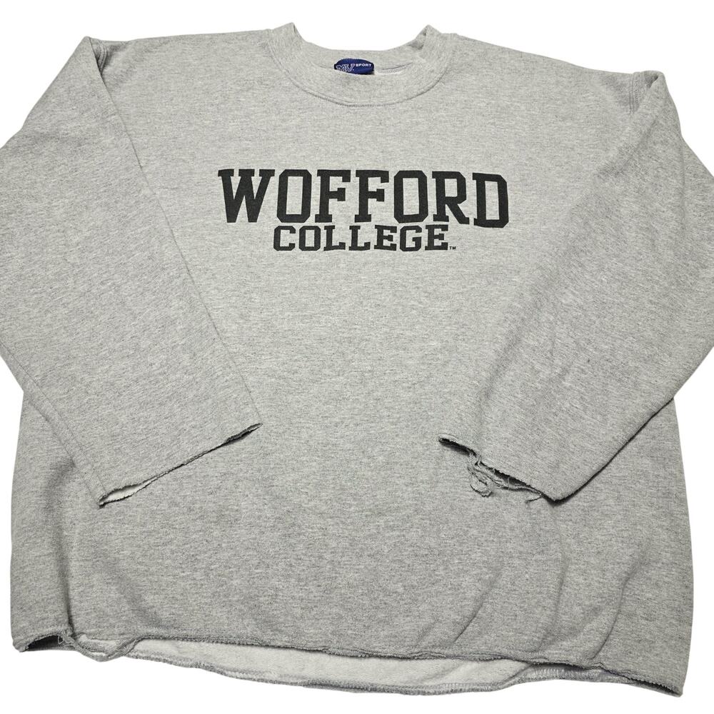 Wofford College Women's 3/4 Sleeve Sweatshirt Size Large MV Sports Y2k